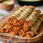 Baked or Air-Fried Chickpea & Veggie Taquitos Recipe