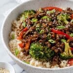 Ground Beef and Broccoli Stir-Fry with Rice Recipe