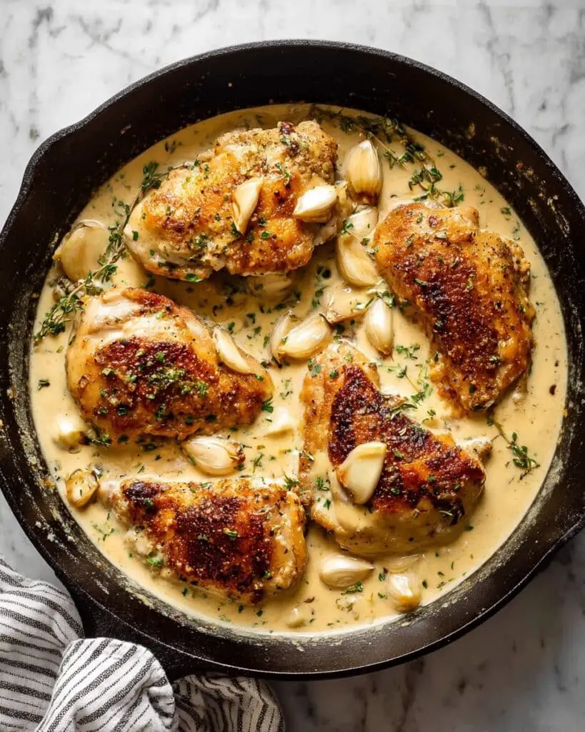 Creamy Garlic Chicken Recipe