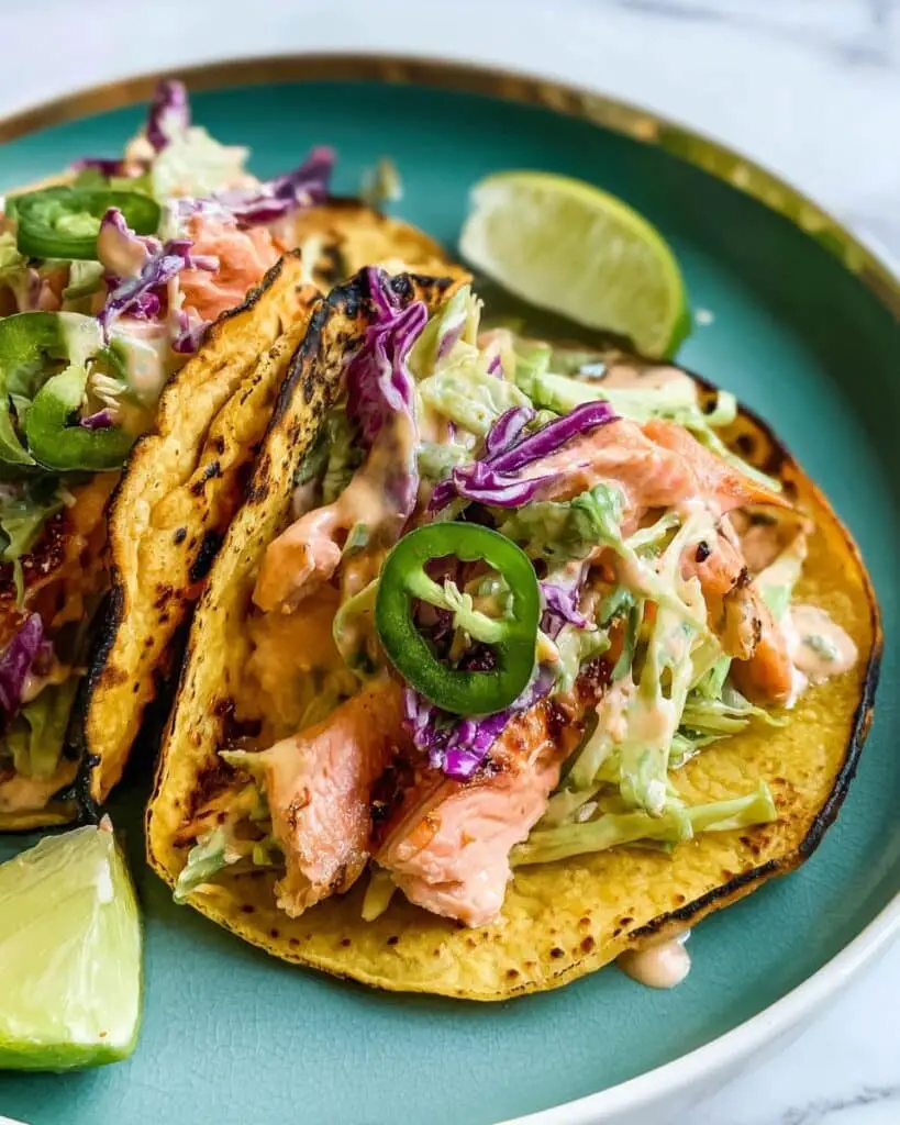 Bang Bang Salmon Tacos Recipe