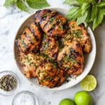 Thai Grilled Chicken Thighs with Fresh Herbs and Lime Recipe
