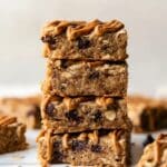 Peanut Butter Banana Chocolate Chip Oatmeal Bars Recipe