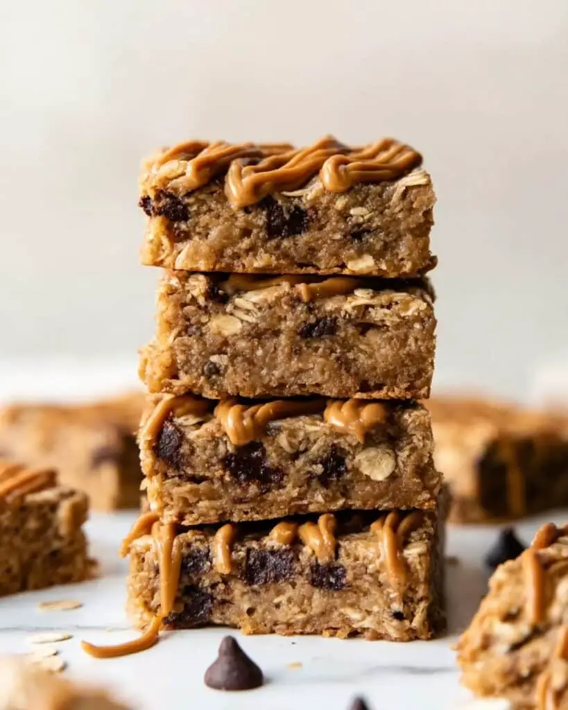 Peanut Butter Banana Chocolate Chip Oatmeal Bars Recipe