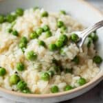 Baked Risotto with Lemon, Peas, and Parmesan Recipe