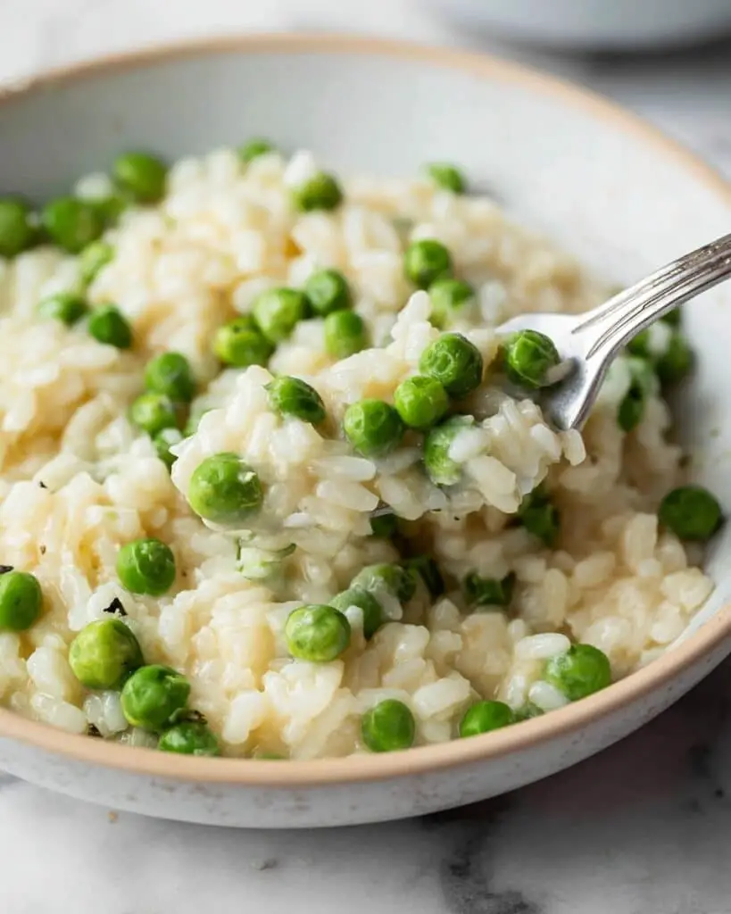 Baked Risotto with Lemon, Peas, and Parmesan Recipe