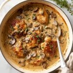 Mushroom Chicken in Creamy Thyme Sauce Recipe