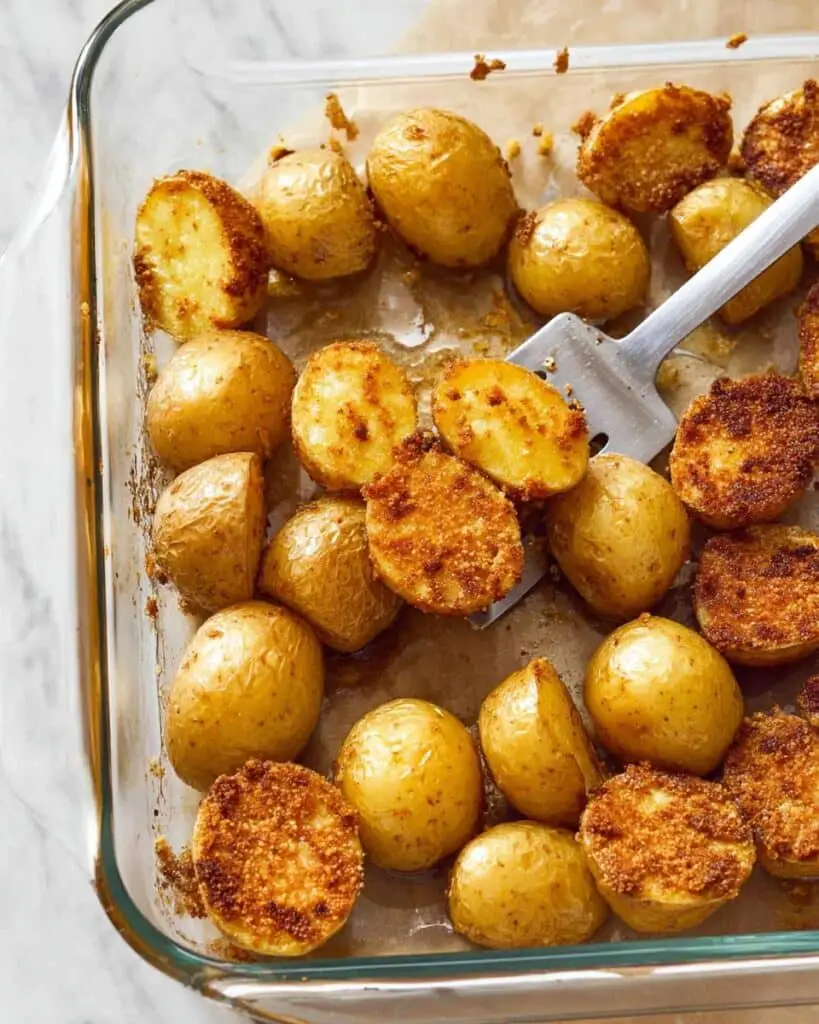 Crispy Roasted Parmesan Potatoes Recipe