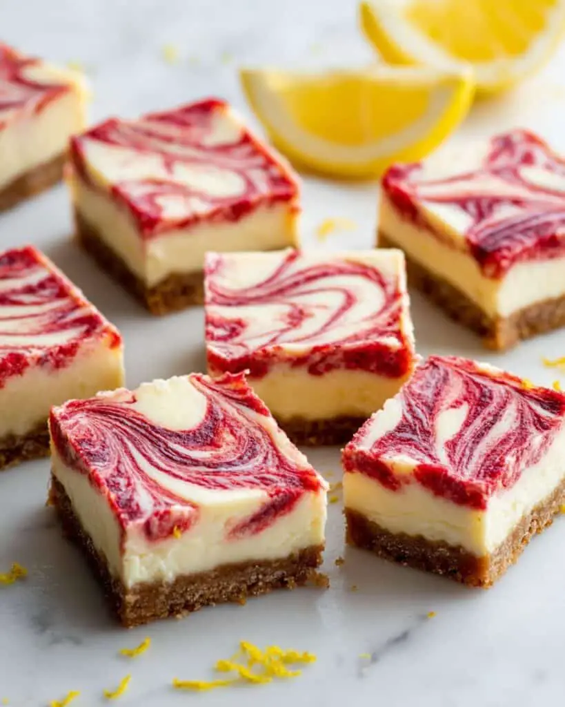 Raspberry Lemon Cheesecake Bars Recipe