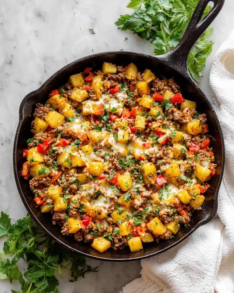 Mexican Ground Beef and Potato Skillet Recipe