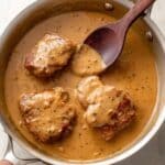 Southern Smothered Chicken Thighs with Gravy and Rice Recipe
