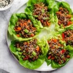 Asian Style Ground Beef Lettuce Wraps Recipe