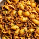 Easy Creamy Beef and Shells Recipe