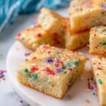 Birthday Cake Mix Blondies Recipe