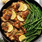 Cowboy Butter Chicken Thighs and Green Beans Skillet Recipe