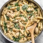 One Pot Creamy Pesto Chicken Pasta Recipe