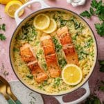 One Pan Salmon & Orzo (Gluten-Free) Recipe