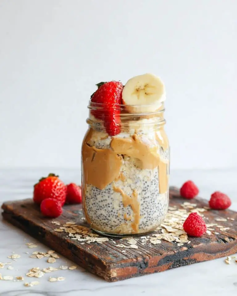 Peanut Butter Overnight Oats (5 Ingredients!) Recipe