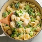 Broccoli Pasta in Creamy Garlic Sauce Recipe
