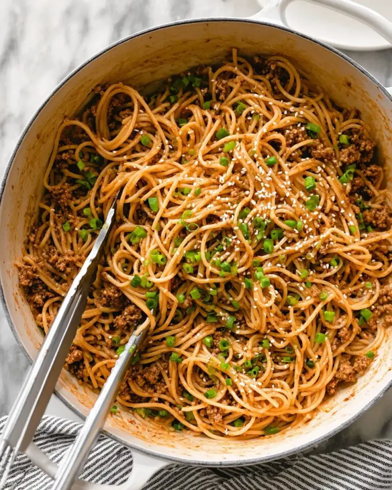 Fragrant Garlic Scallion Noodles with Ground Chicken (Gluten-Free) Recipe