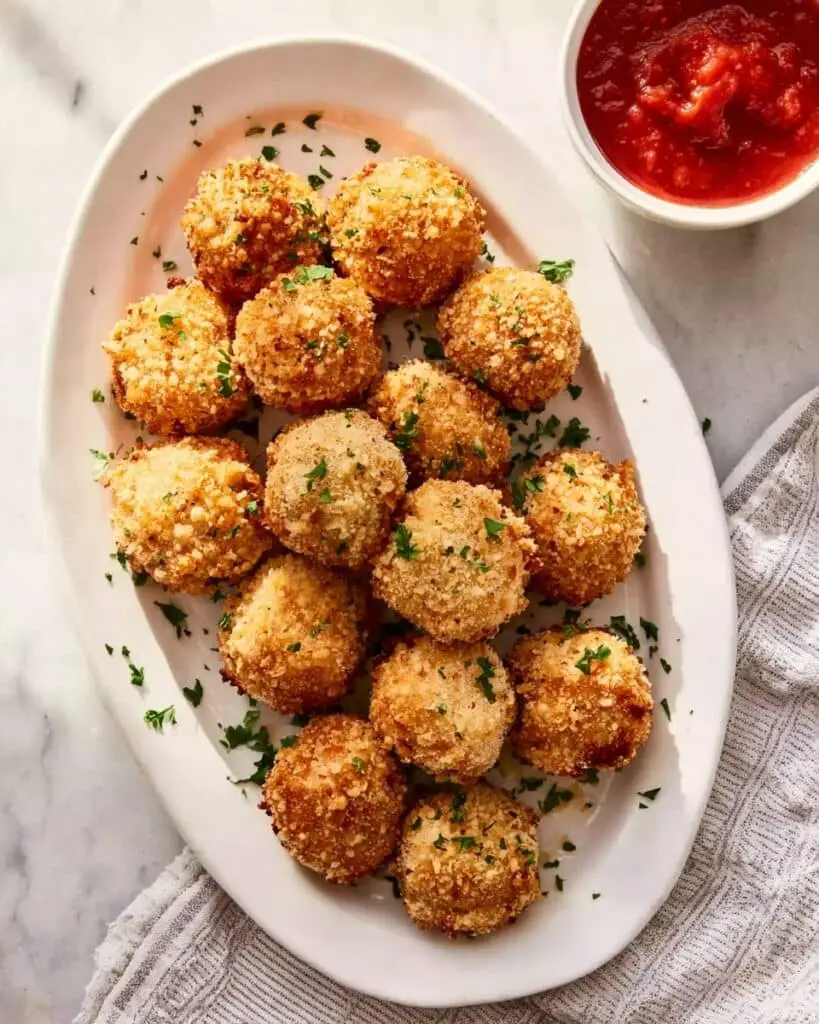 Air Fried Babybel Cheese Bites with Potato Chip Crust Recipe