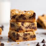 Vegan Chocolate Chip Blondies Recipe