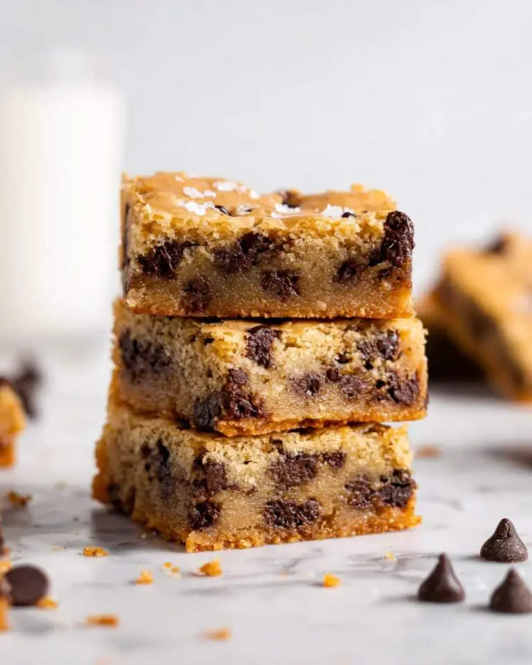 Vegan Chocolate Chip Blondies Recipe