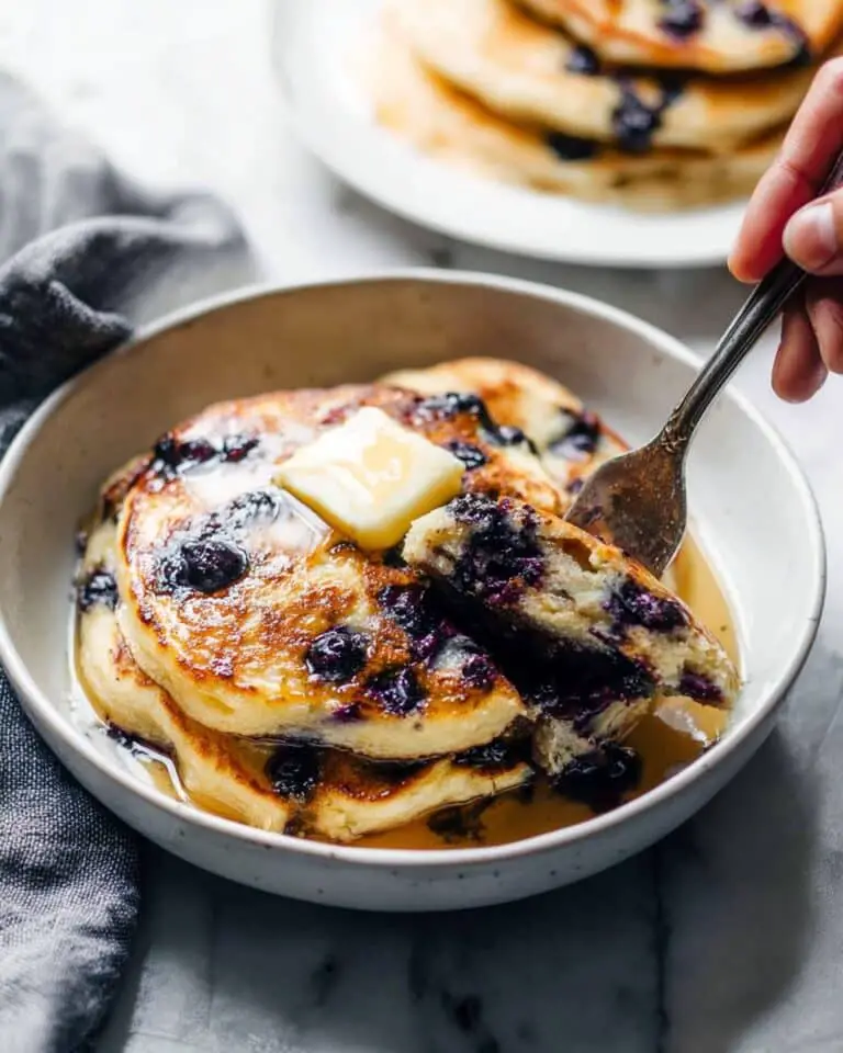 Fluffiest Blueberry Pancakes Recipe