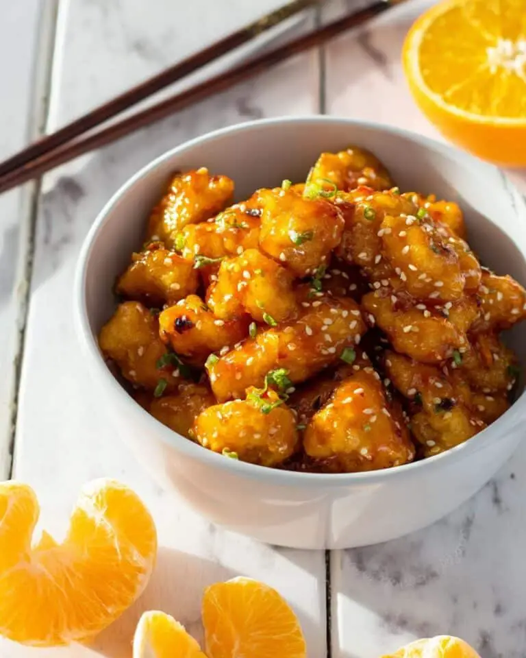 Baked Orange Cauliflower “Chicken Recipe