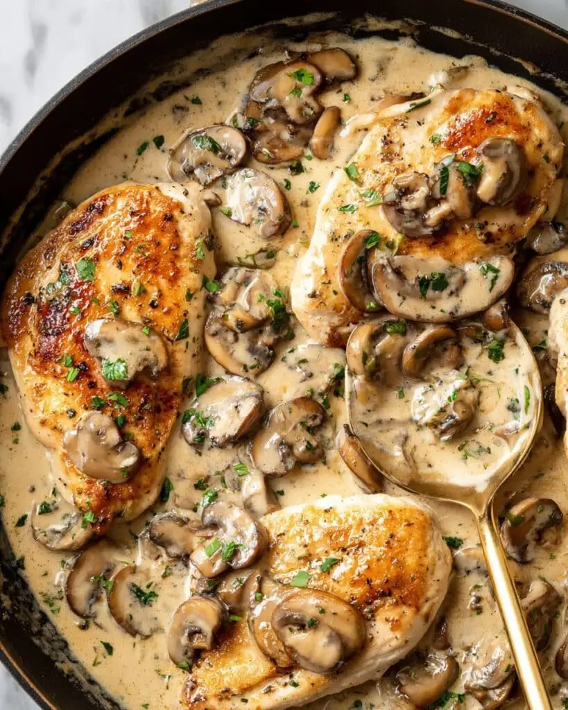 Creamy Mushroom Chicken Recipe