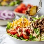 Easy Loaded Smash Burger Bowl with Special Sauce Recipe
