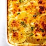 Creamy Cheddar Garlic Scalloped Potatoes Recipe
