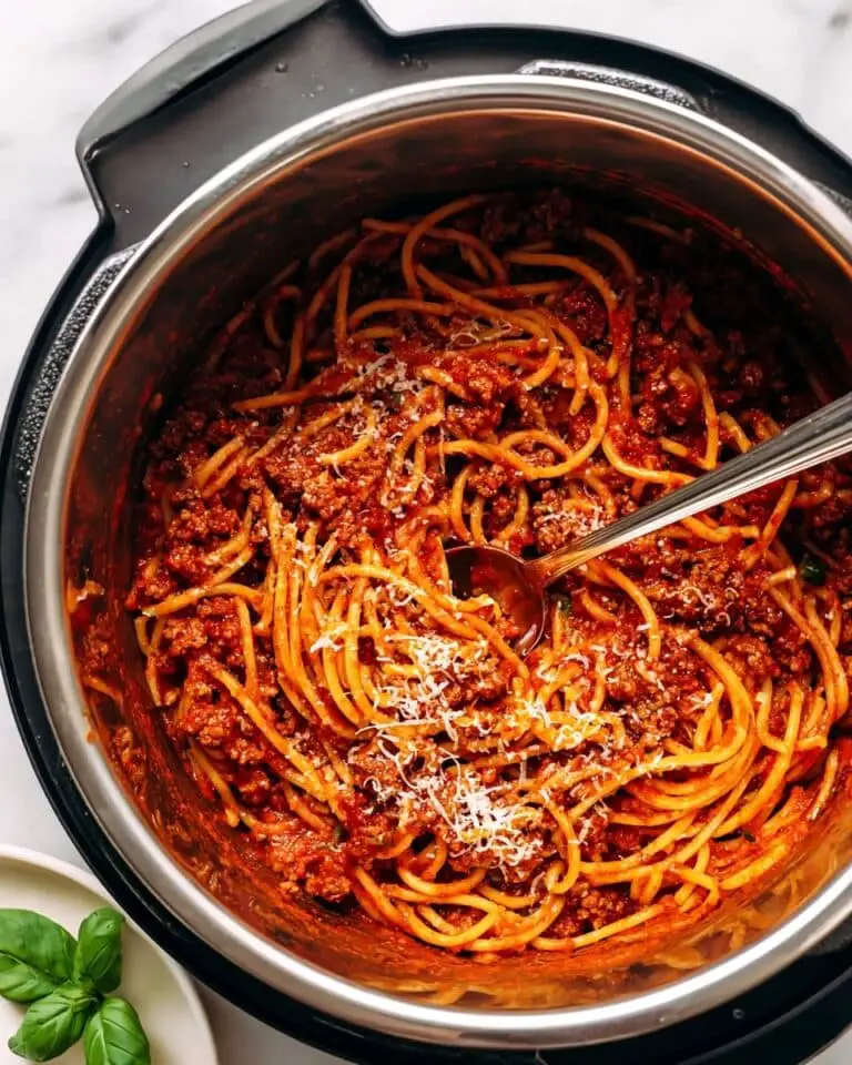 High Protein Instant Pot Spaghetti Recipe