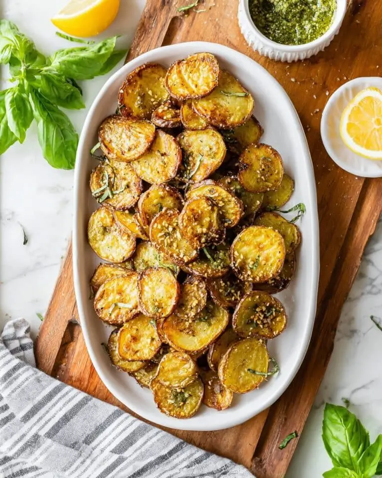 Pesto Roasted Baby Gold Potatoes Recipe