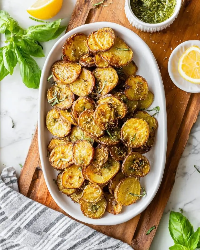Pesto Roasted Baby Gold Potatoes Recipe