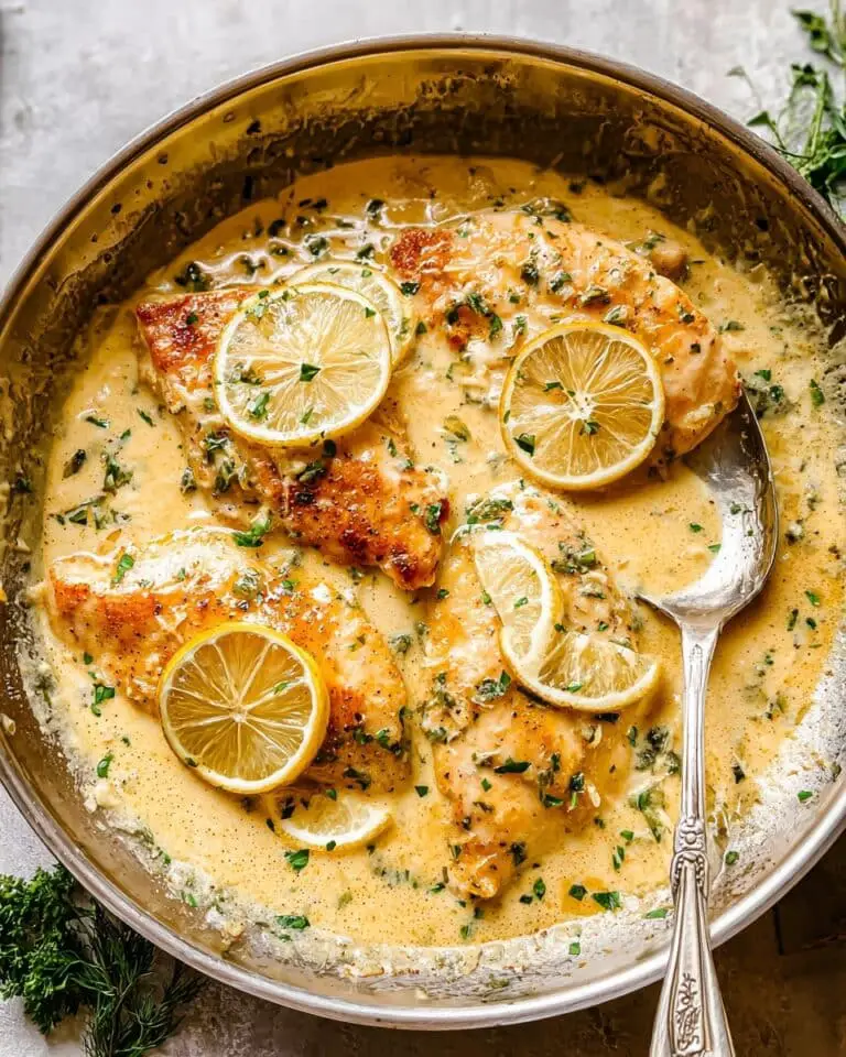 Pan Fried Tilapia with Lemon Cream Sauce Recipe