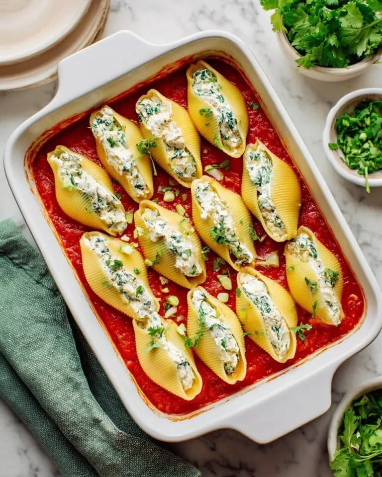 Vegan Stuffed Shells with Spinach and Ricotta Recipe