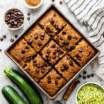 Easy Zucchini Cake with Chocolate Chips and Cinnamon Recipe