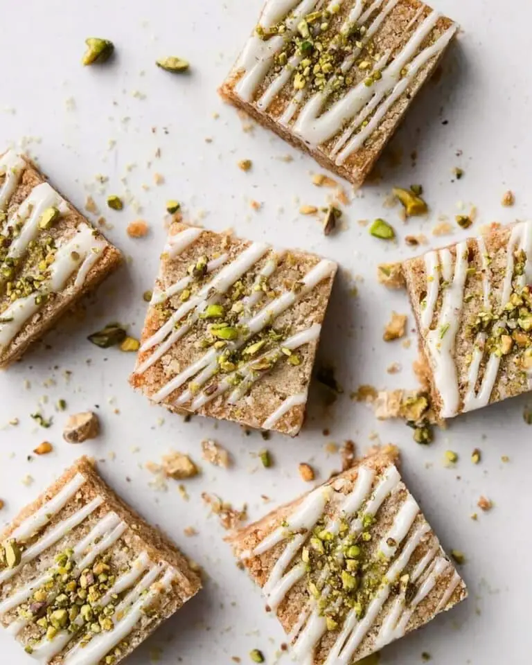 White Chocolate Pistachio Blondies Recipe
