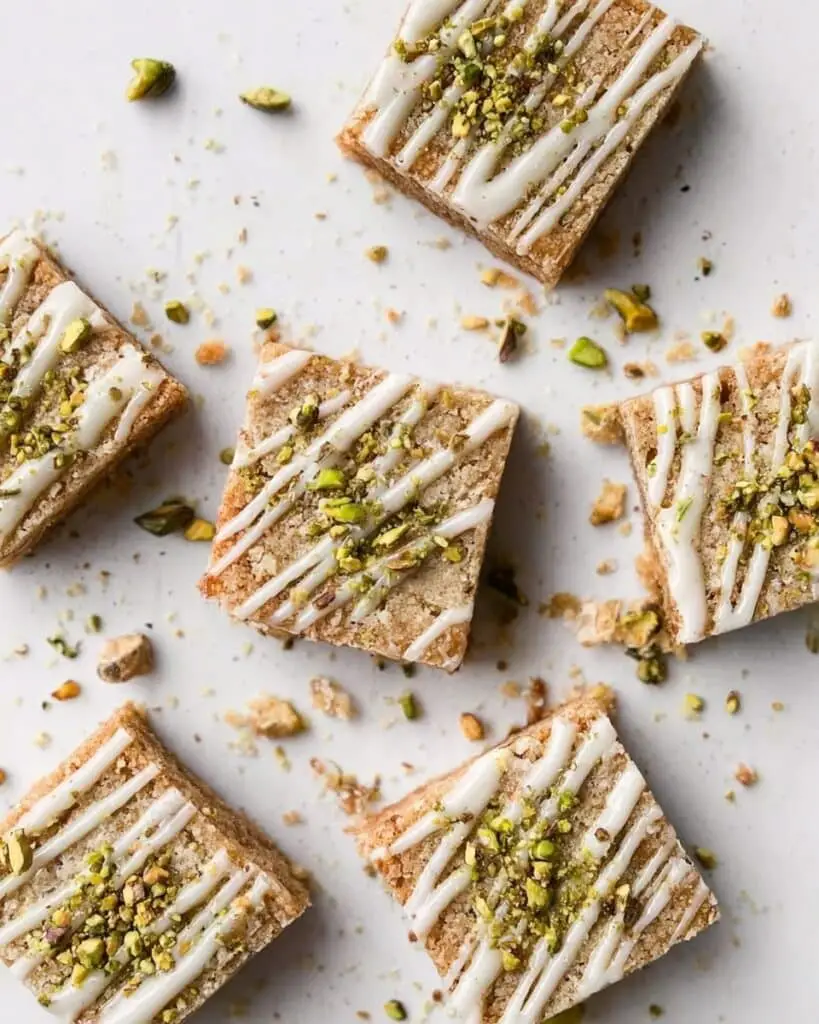White Chocolate Pistachio Blondies Recipe