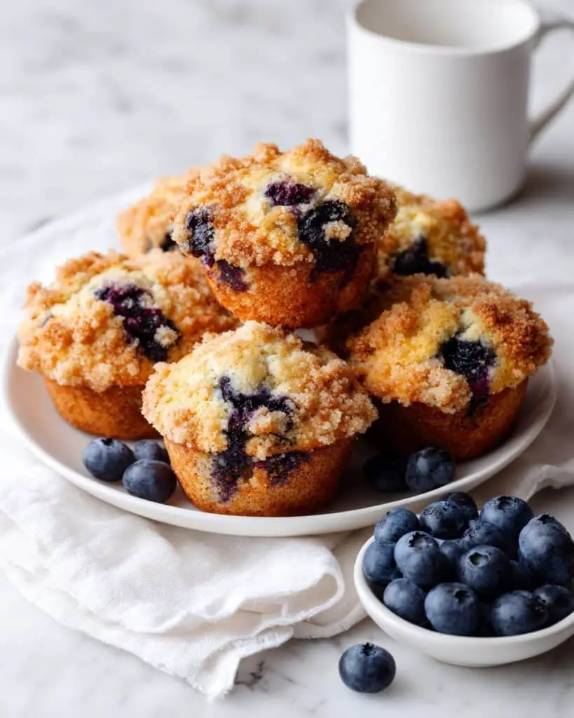 Bakery Style Blueberry Muffins Recipe