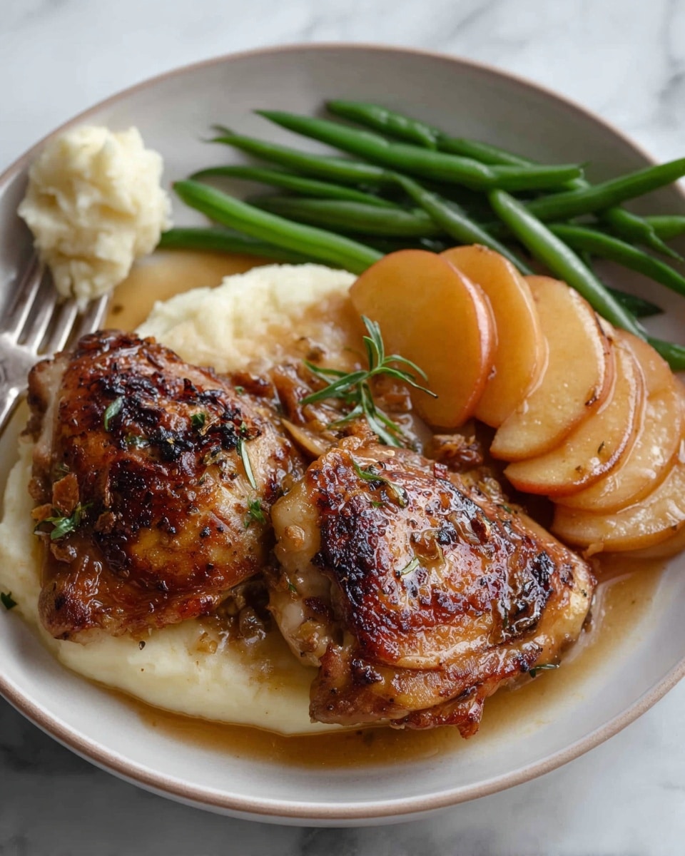 Braised Chicken Thighs with Apples Recipe