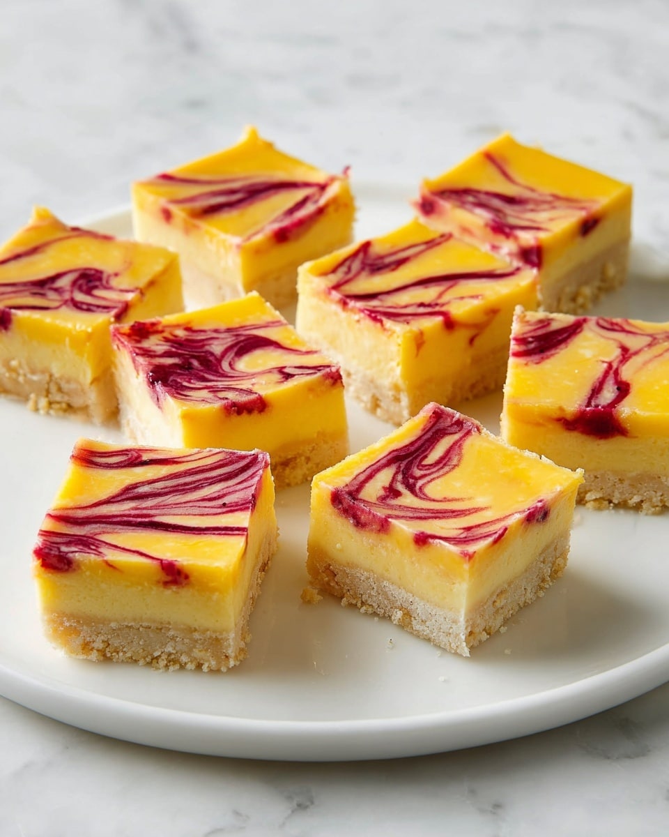 Mango Bars with Raspberry Swirl Recipe