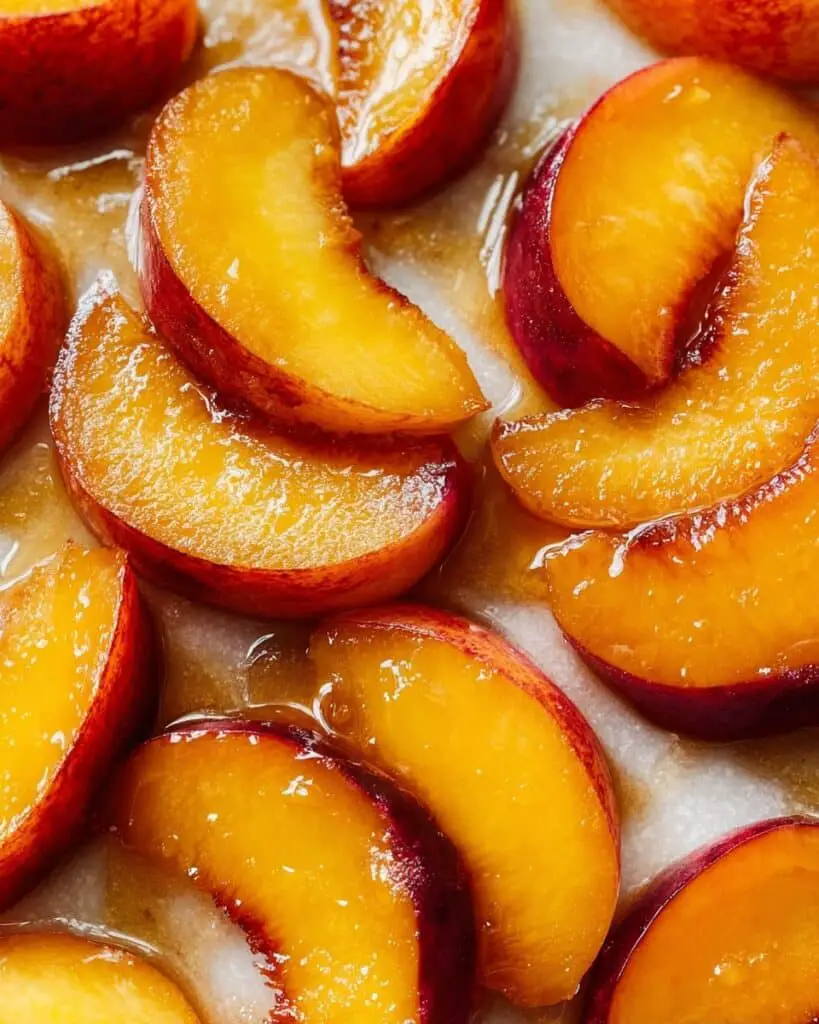Cinnamon Sugar Roasted Peaches Recipe