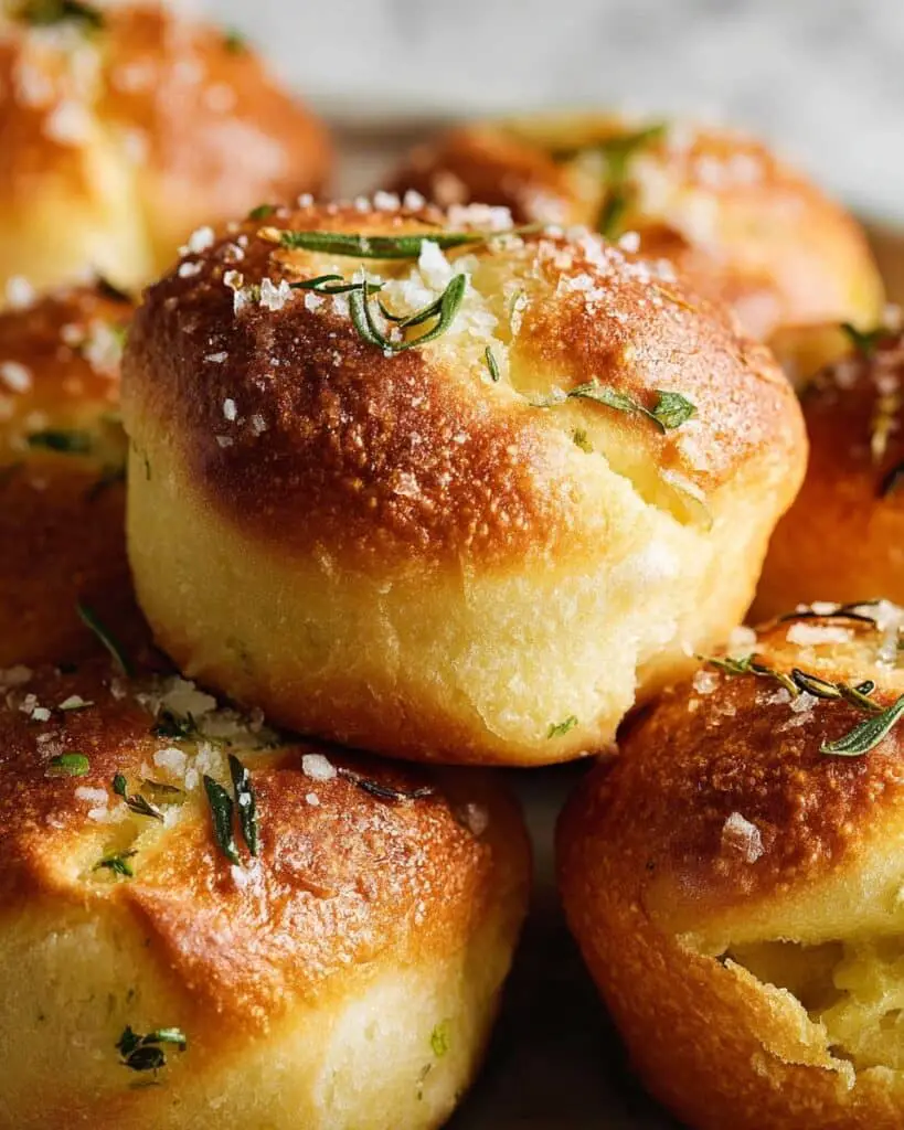 Easy Garlic Rosemary Focaccia Muffins Recipe