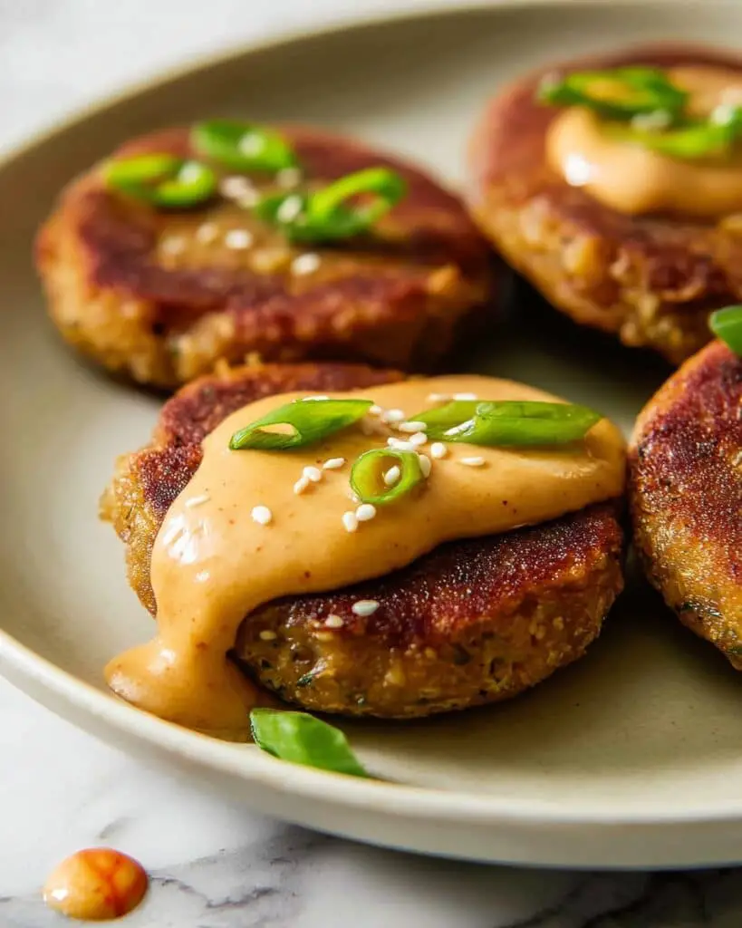 Asian-Style Tuna Cakes with Spicy Mayo Recipe