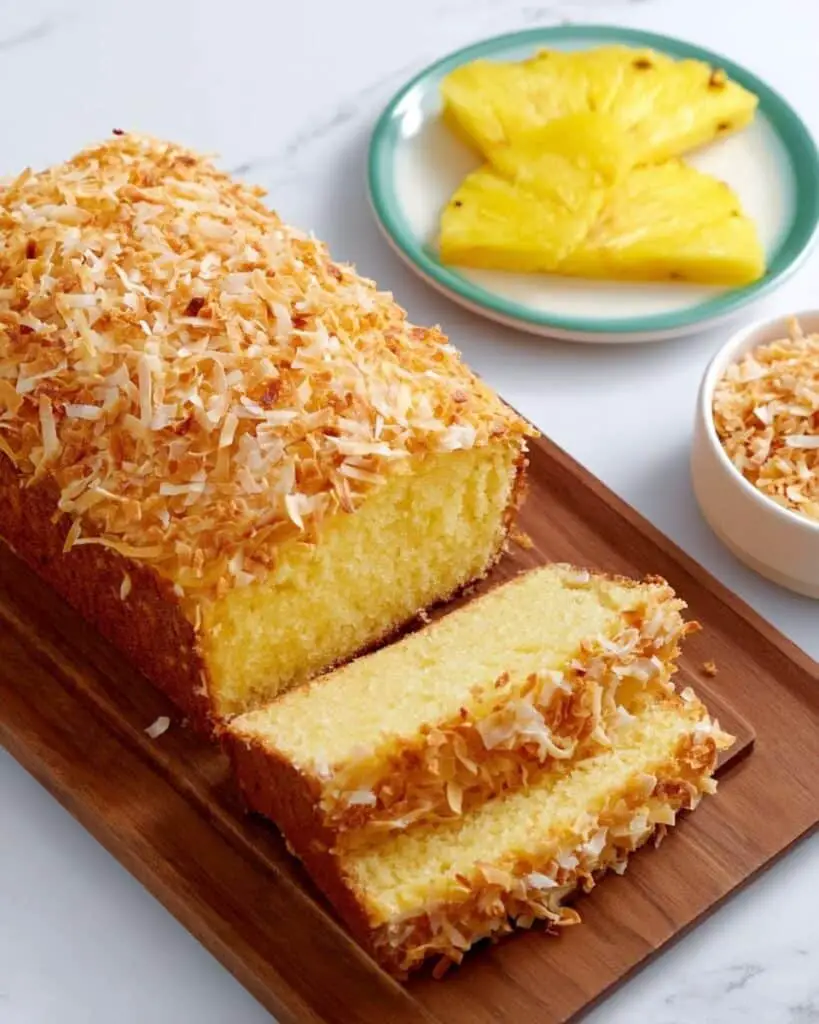 Glazed Pineapple Coconut Bread Recipe