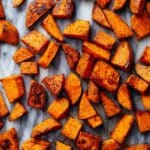 Roasted Sweet Potatoes with Coconut Oil, Brown Sugar, and Seasoned Variations Recipe