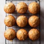 Lemon Almond Chia Seed Muffins with Lemon Glaze Recipe