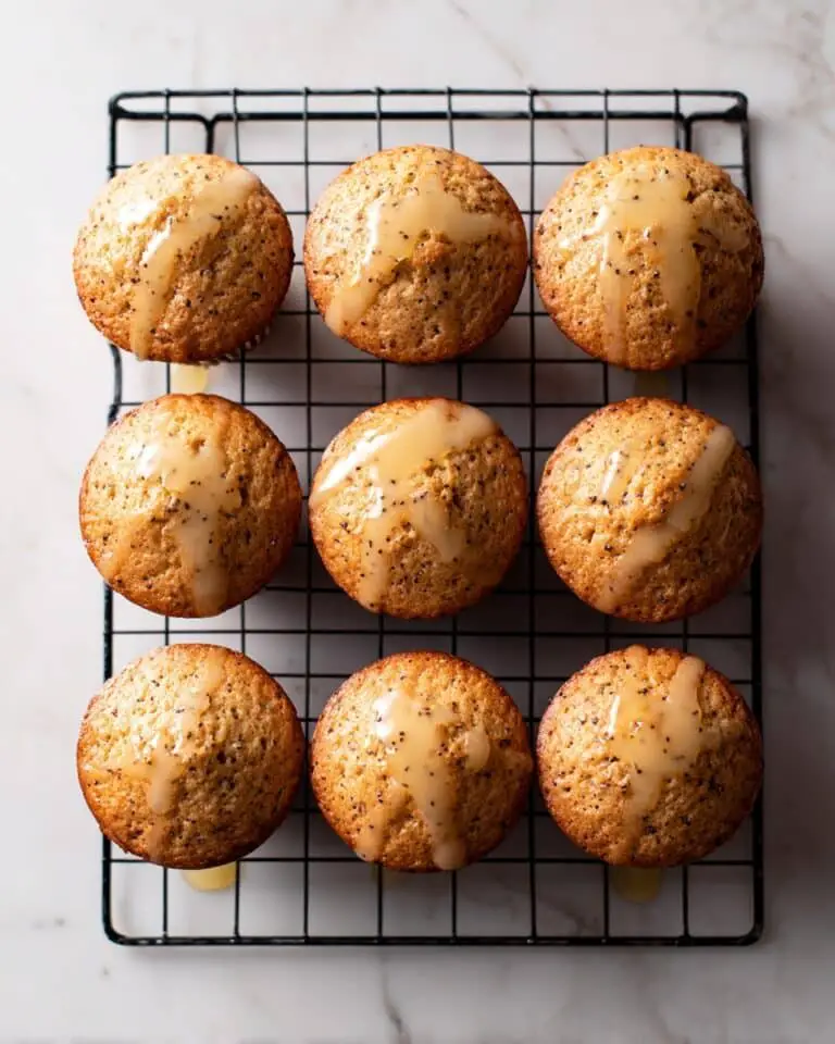 Lemon Almond Chia Seed Muffins with Lemon Glaze Recipe