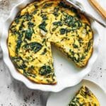 Crustless Spinach and Gruyère Quiche Recipe